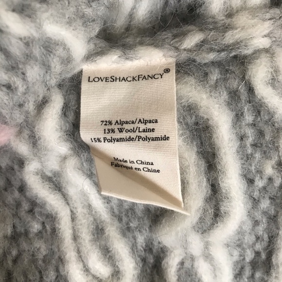 LoveShackFancy JAMIE CARDIGAN in FAIRY DUST GREY - Picture 5 of 5